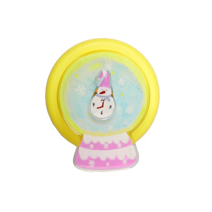 Winter Clock Snowman Phone Case: Festive Red Magnetic IMD Case