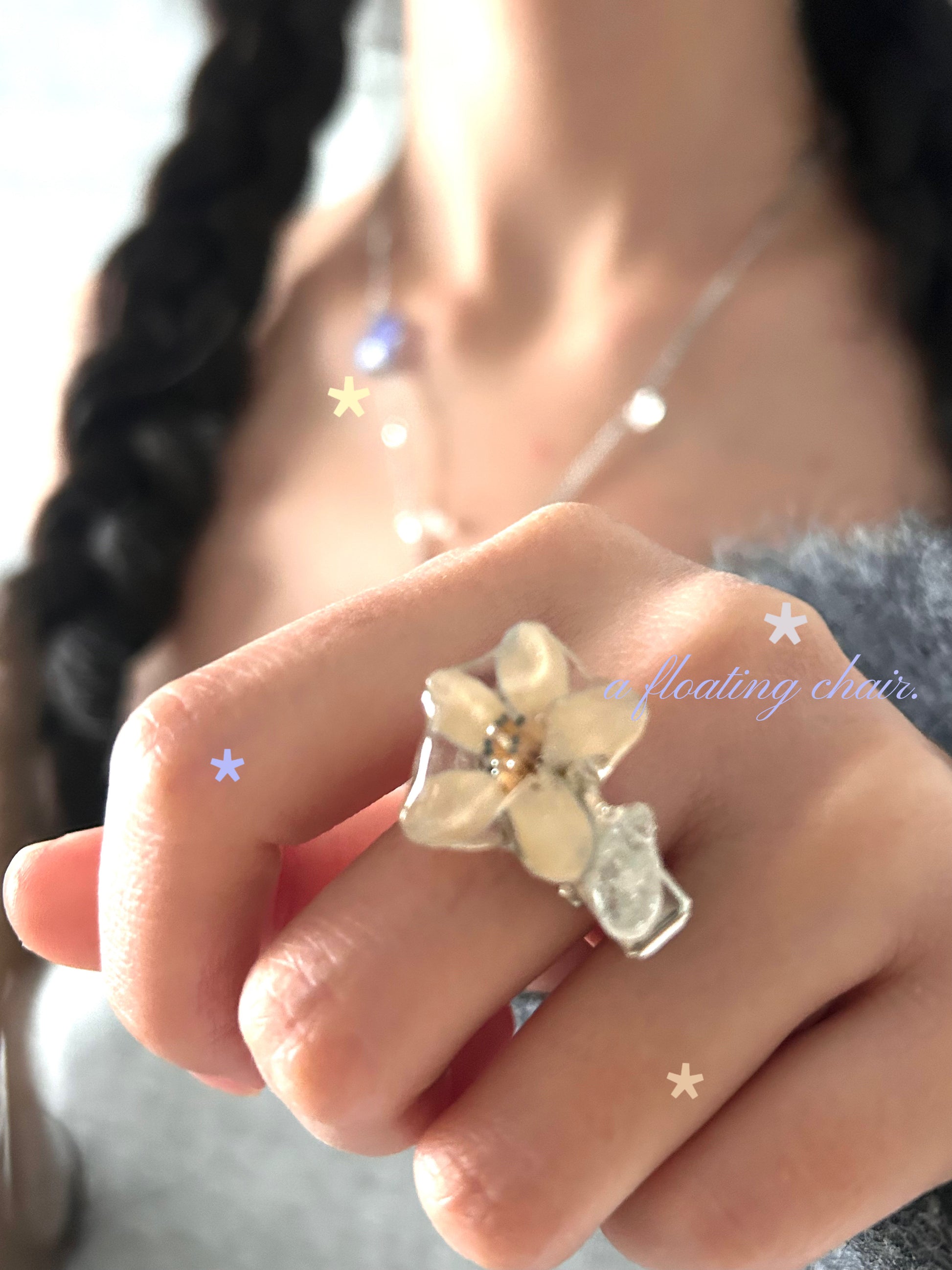 Spring Flower Resin Hair Clip | Hair Accessories | Three Fleas
