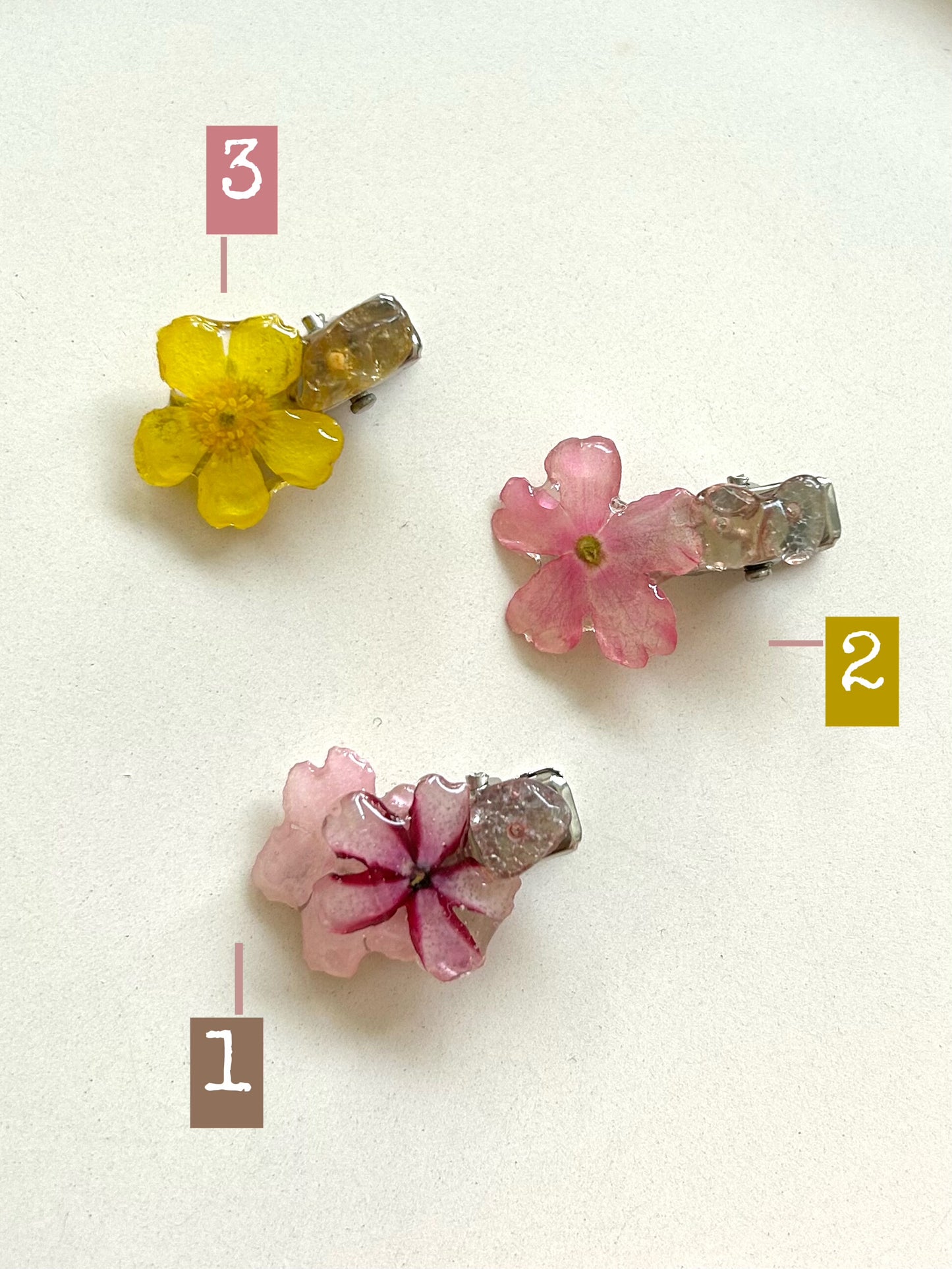Spring Flower Resin Hair Clip | Hair Accessories | Three Fleas