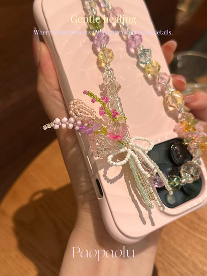 Spring Garden Beaded Phone Charm