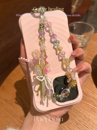 Spring Garden Beaded Phone Charm