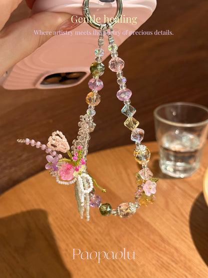 Spring Garden Beaded Phone Charm