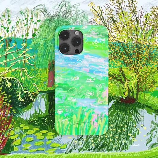 Spring Pond Oil Painting Phone Case