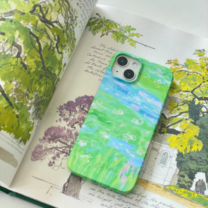 Spring Pond Oil Painting Phone Case