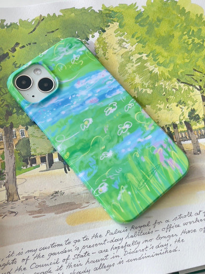Spring Pond Oil Painting Phone Case