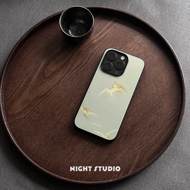 [Chinoiserie]Spring Swallow Printed Phone Case | Phone Case | Three Fleas