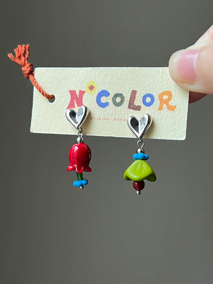 Spring Tulip Earrings | Earring | Three Fleas
