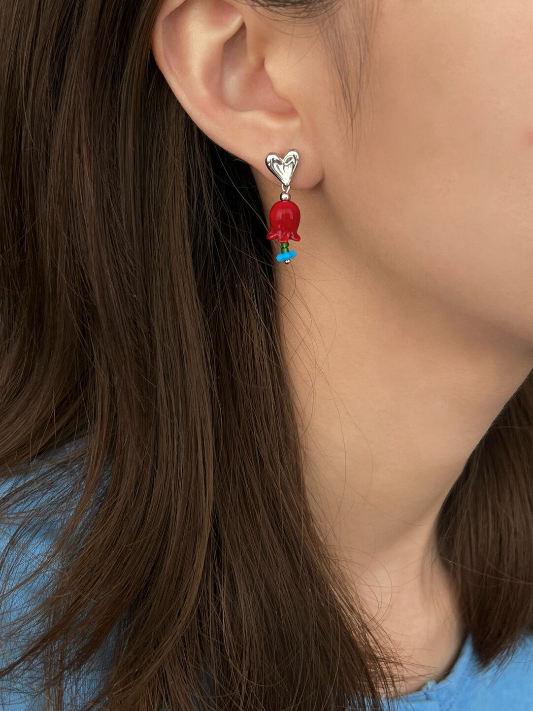 Spring Tulip Earrings | Earring | Three Fleas