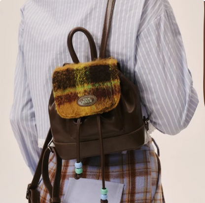 Spring Pasture Cowboy Drawstring Mini Backpack