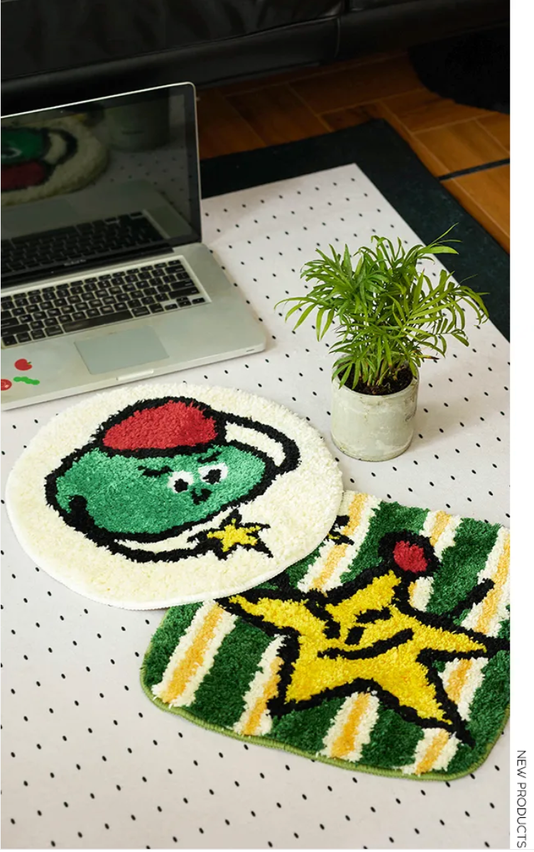 Star Cartoon Xmas Mat