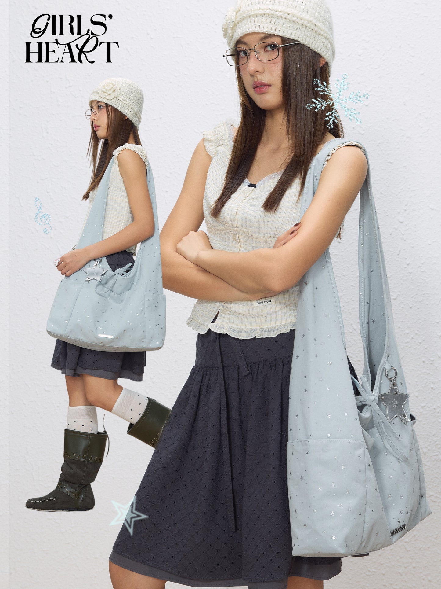 Star Hobo Bag | Bag | Three Fleas