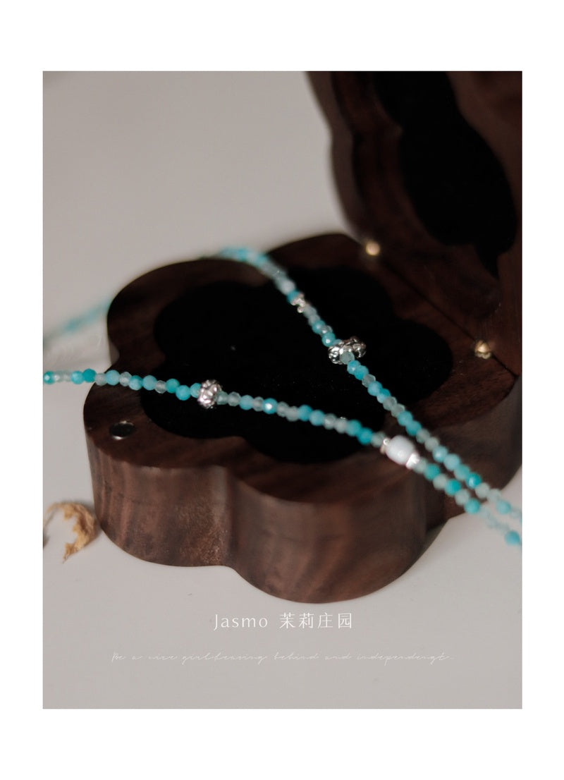 Star Pendant Tassel Beaded Necklace