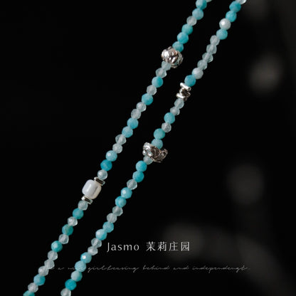Star Pendant Tassel Beaded Necklace