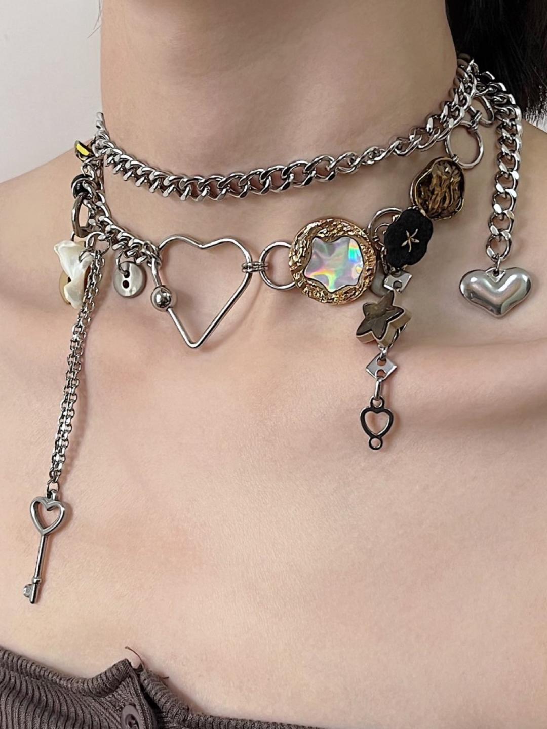 Star Pendant Tassel Necklace Waist Chain