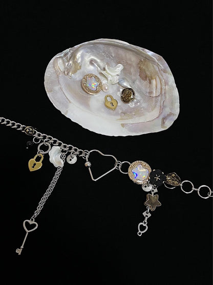 Star Pendant Tassel Necklace Waist Chain