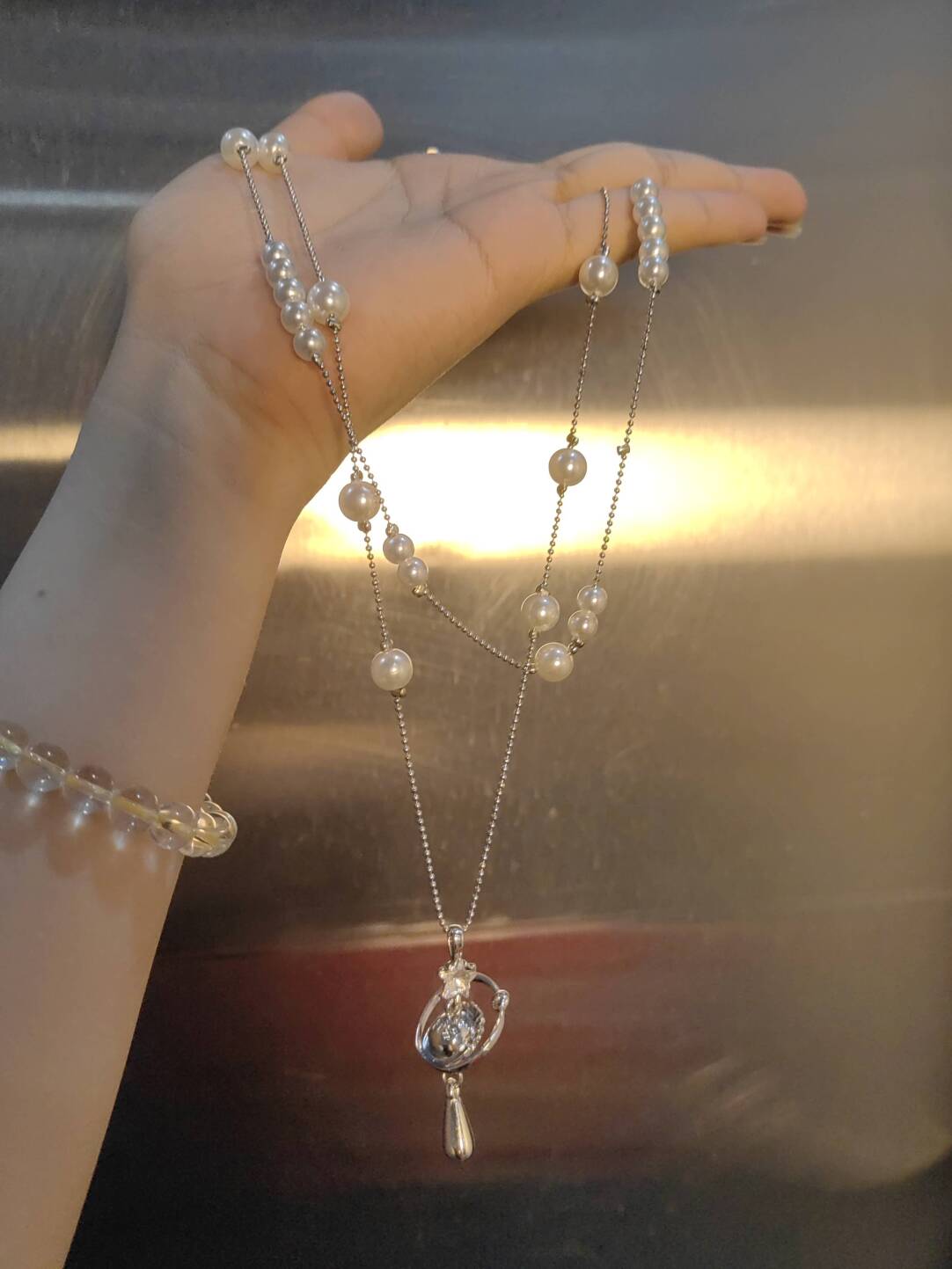 Star Ring Pendant Necklace