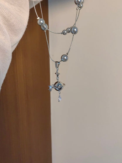 Star Ring Pendant Necklace