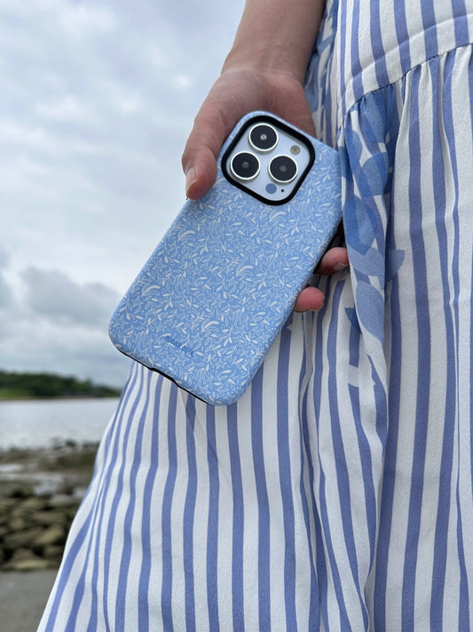 Star Summer Blue Printed Double Layer Phone Case