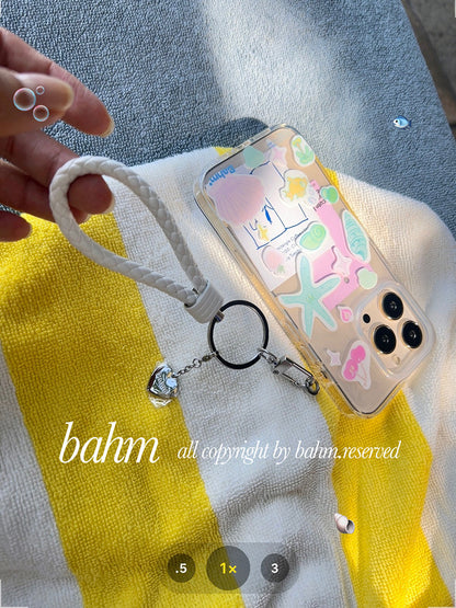 Starfish Printed Clear Phone Case