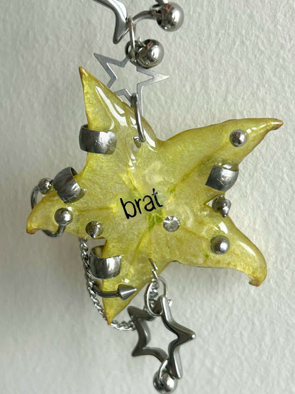 Starfruit Star Resin Bag Charm | other accessories | Three Fleas