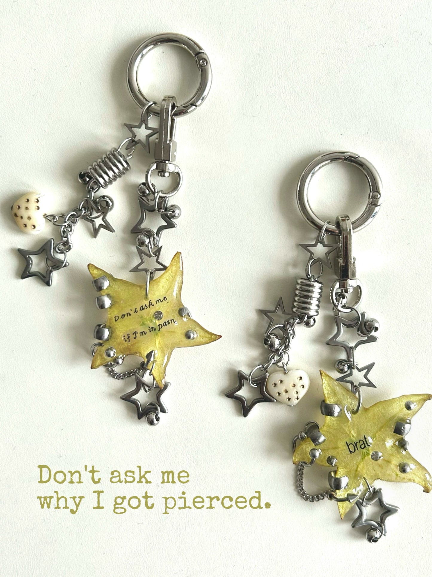 Starfruit Star Resin Bag Charm | other accessories | Three Fleas