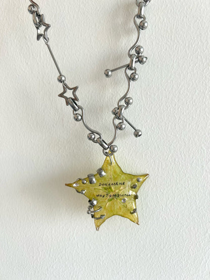 Starfruit Star Resin Necklace | Necklace | Three Fleas