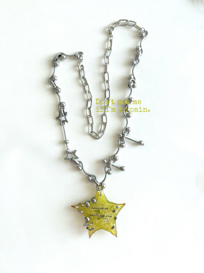 Starfruit Star Resin Necklace | Necklace | Three Fleas