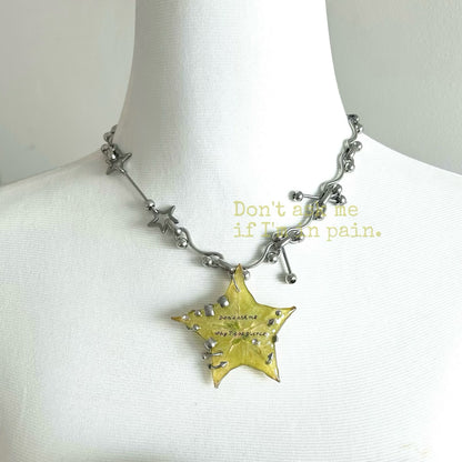 Starfruit Star Resin Necklace | Necklace | Three Fleas