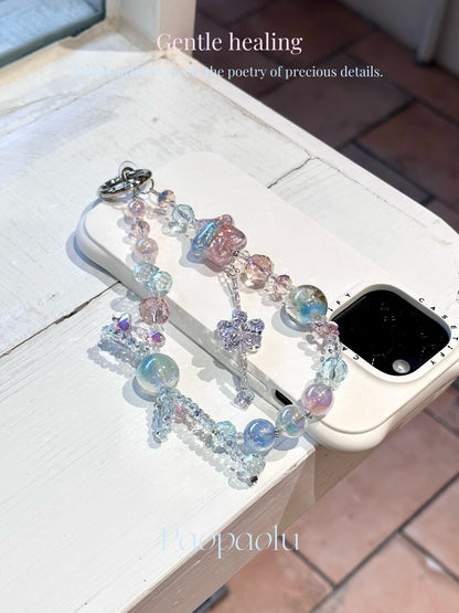 Starlit Candy Beaded Phone Charm