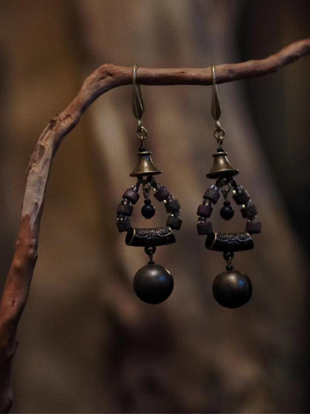 Statement Wood Earrings