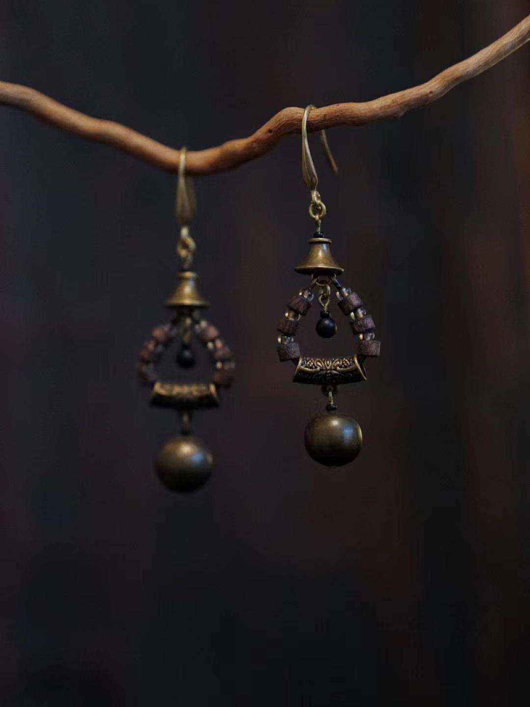 Statement Wood Earrings