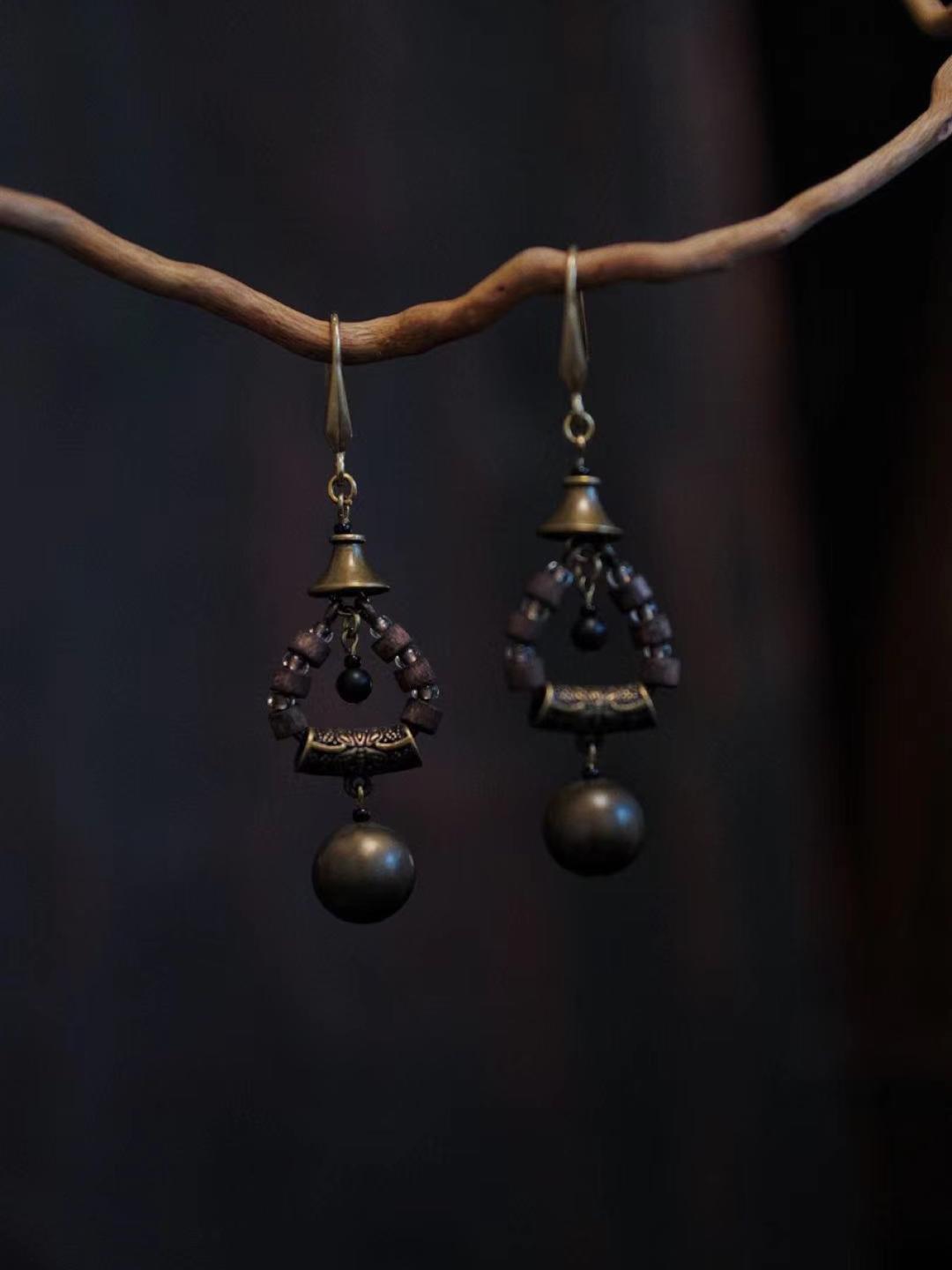 Statement Wood Earrings