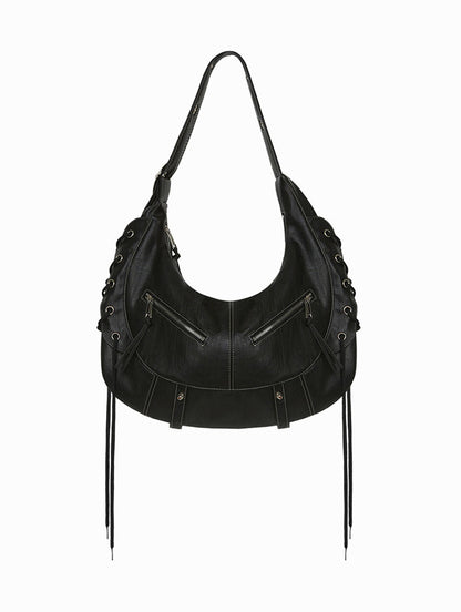 Strap Tassel Punk Biker Bag | Bag | Three Fleas