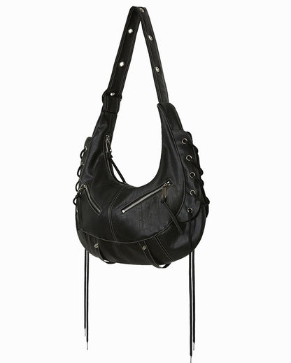 Strap Tassel Punk Biker Bag | Bag | Three Fleas
