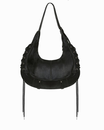 Strap Tassel Punk Biker Bag | Bag | Three Fleas
