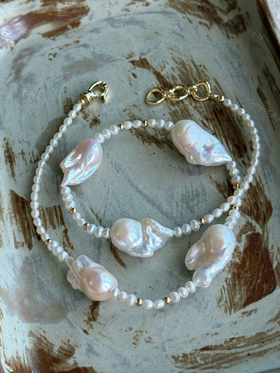 Stream Baroque Pearl Necklace