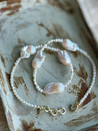 Stream Baroque Pearl Necklace