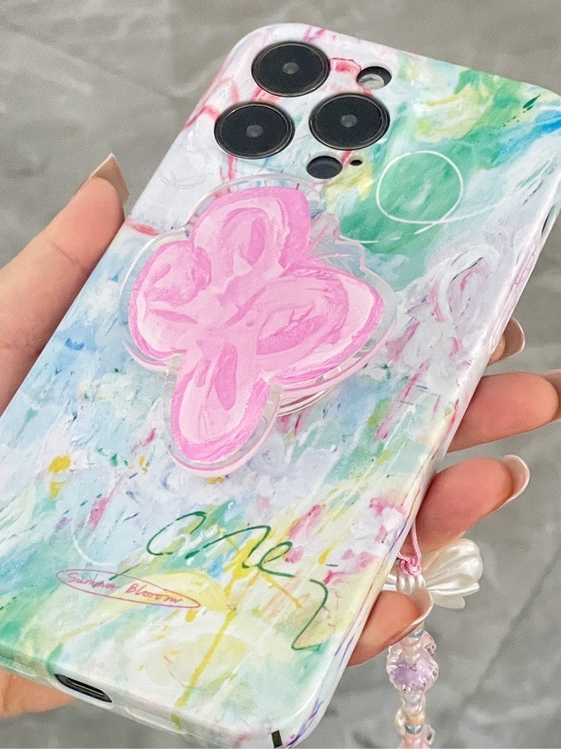 Summer Butterfly Oil Painting Phone Case