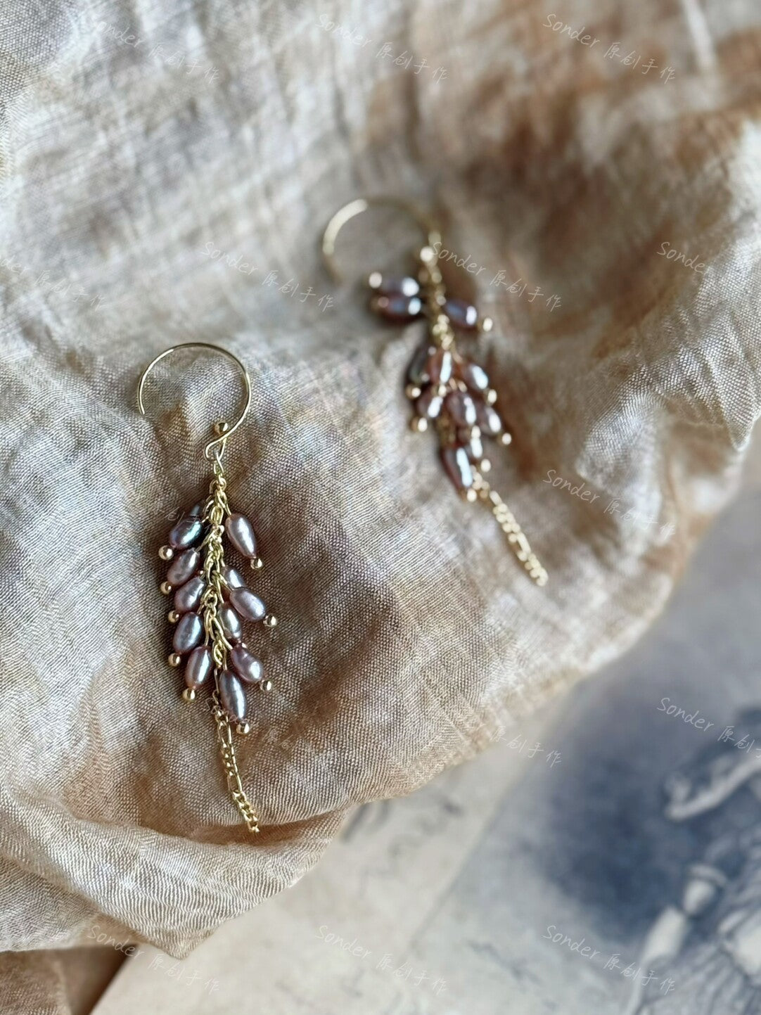 Summer Fruit Pearl Earrings