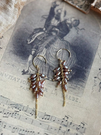 Summer Fruit Pearl Earrings