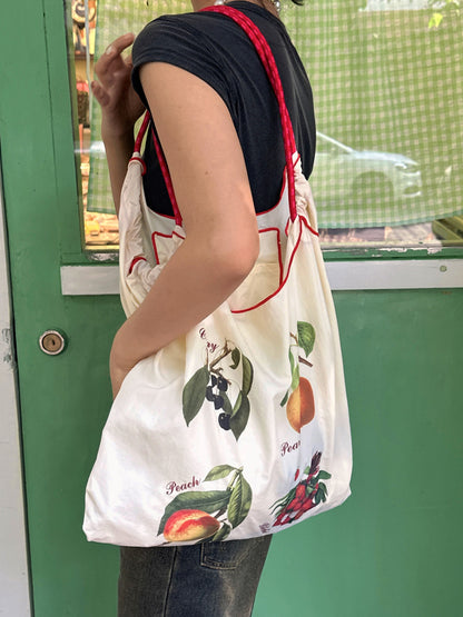 Summer Fruits Printed Eco-Friendly Reusable Shoulder Bag