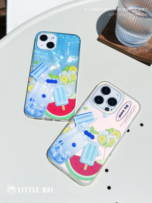 Summer Iced Drink Printed Phone Case
