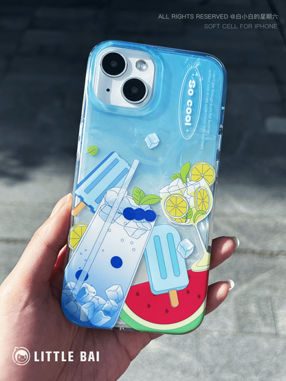 Summer Iced Drink Printed Phone Case
