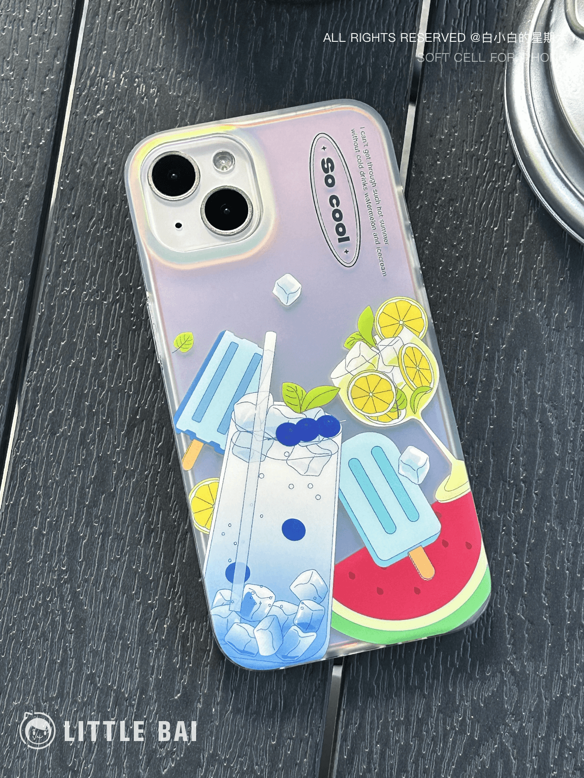 Summer Iced Drink Printed Phone Case