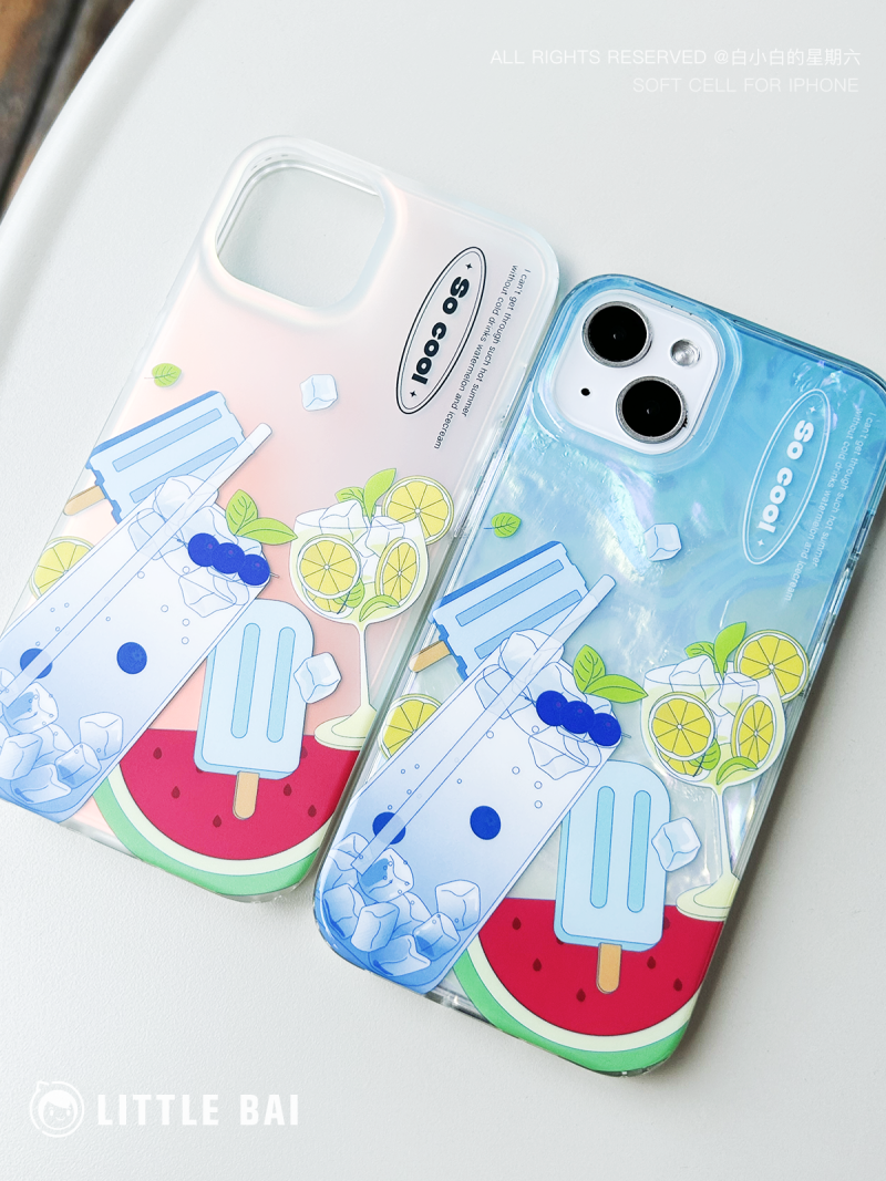 Summer Iced Drink Printed Phone Case | iPhone Accessories | Three Fleas Summer Iced Drink Printed Phone Case | iPhone Accessories | Three Fleas
