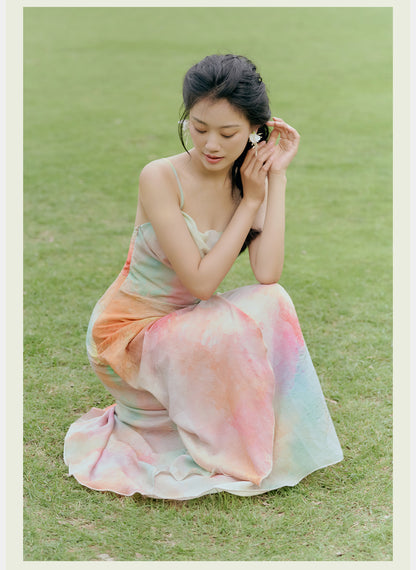 Sunrise Backless Maxi Dress