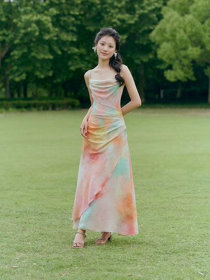 Sunrise Backless Maxi Dress