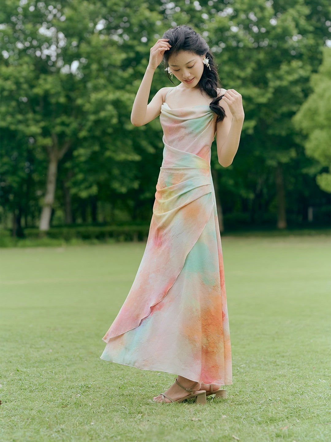 Sunrise Backless Maxi Dress