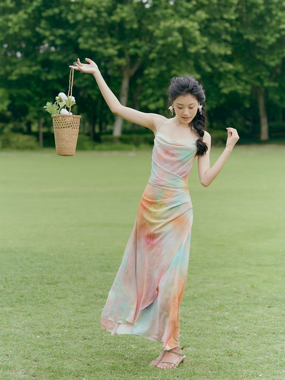 Sunrise Backless Maxi Dress