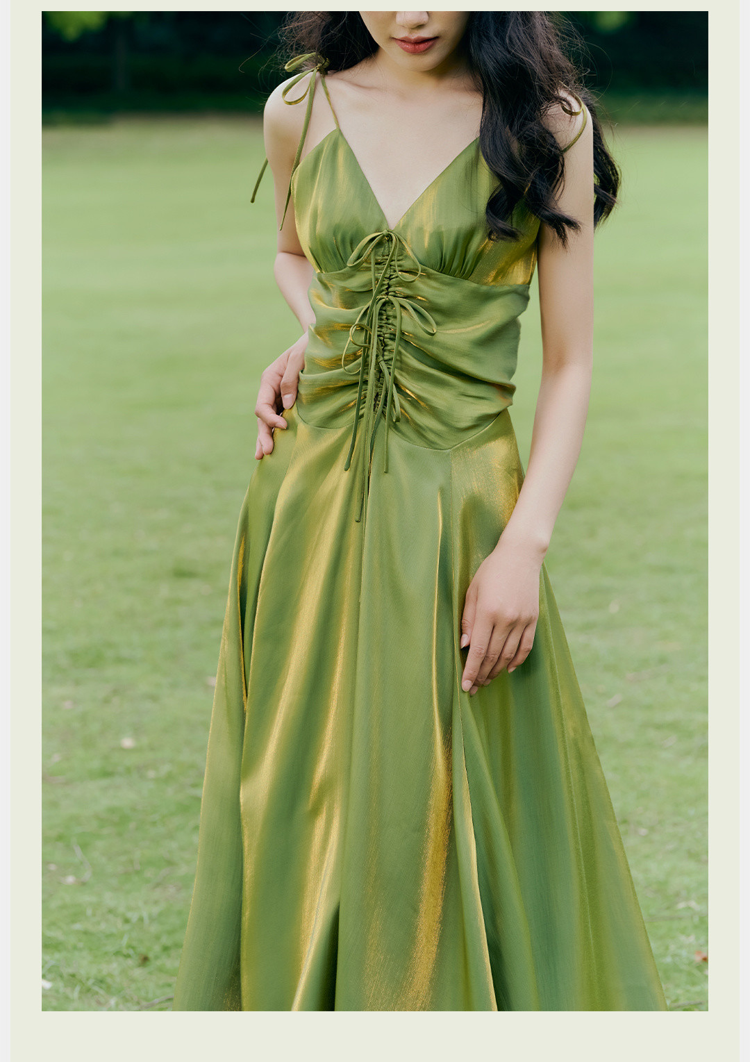 Sunset Tie-Strap Maxi Dress